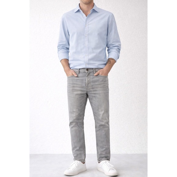 Scotch & Soda Other - Scotch Soda Ralston Button Fly Light Gray Cotton Denim Jeans Size 32X30